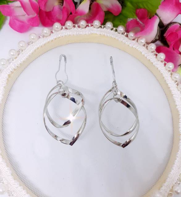 A14 Anting hijab juntai susun