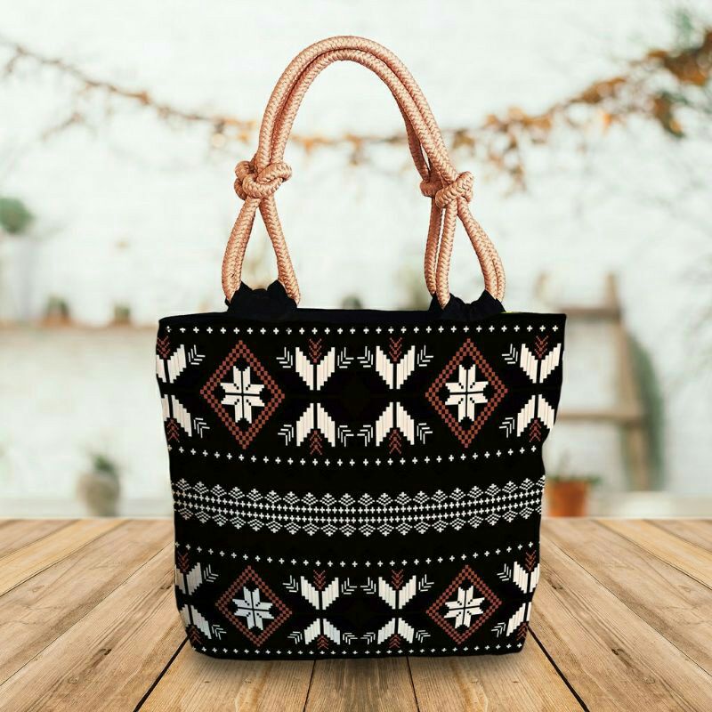 Tas Kuliah / Tote Bag Canvas / Tas Ibu Pengajian / Kado Ibu / Tas Muslimat NU Batik / Tas Arisan / T