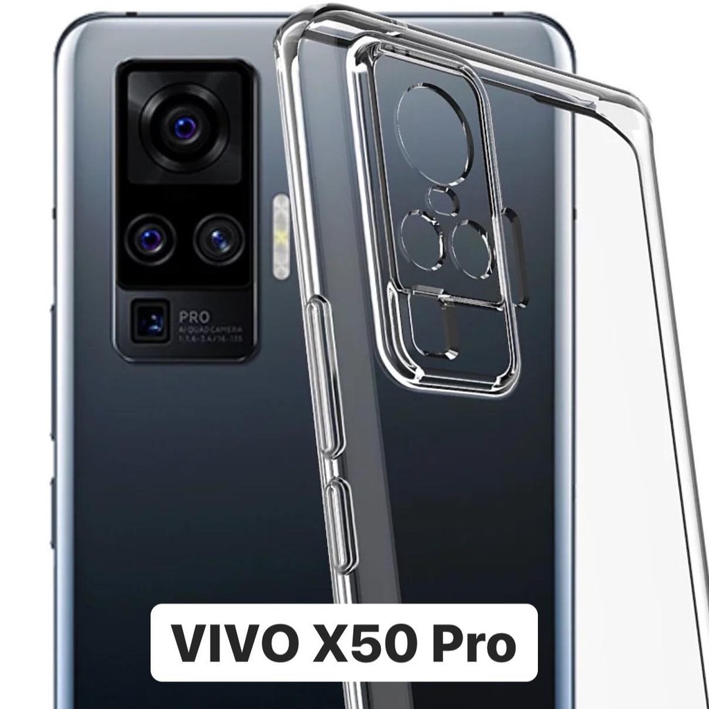 Clear Case Vivo X50 X50 V25E V25 PRO V20 V20 SE V21 V27 V27E X60 x60 PRO X70 x80 PRO V23 V23E Y36 Case Cover Casing Bening Transparant