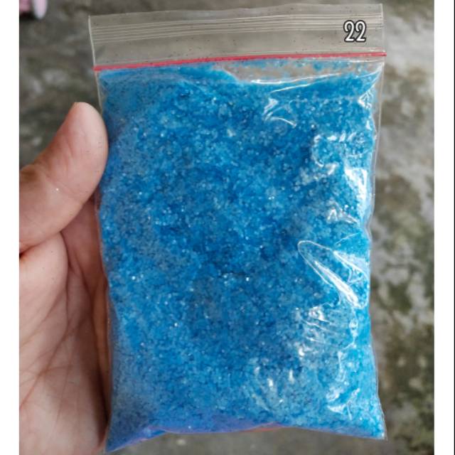 SERBUK GLITTER HEXAGONAL BIRU / GLITTER BIRU