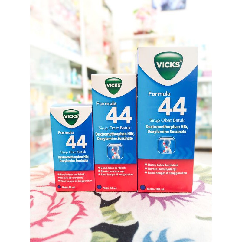 VICKS SYRUP / OBAT BATUK VICKS / PEREDA TENGGOROKAN / COCOK UNTUK BATUK KERING