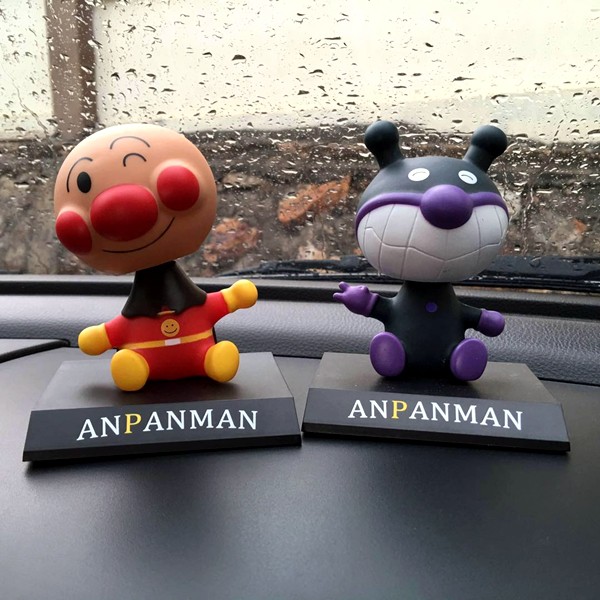 Boneka Figure Miniatur Pajangan Mobil Stand ANPANMAN BAIKINMAN Goyang Kepala Shacking Head Toy