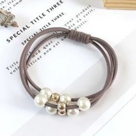 MM - Ikat Rambut Ala Korea Import Murah 1966 Ikat Rambut Korea Ikat Rambut Pendek Ikat Rambut Lucu-1966 ABU TUA