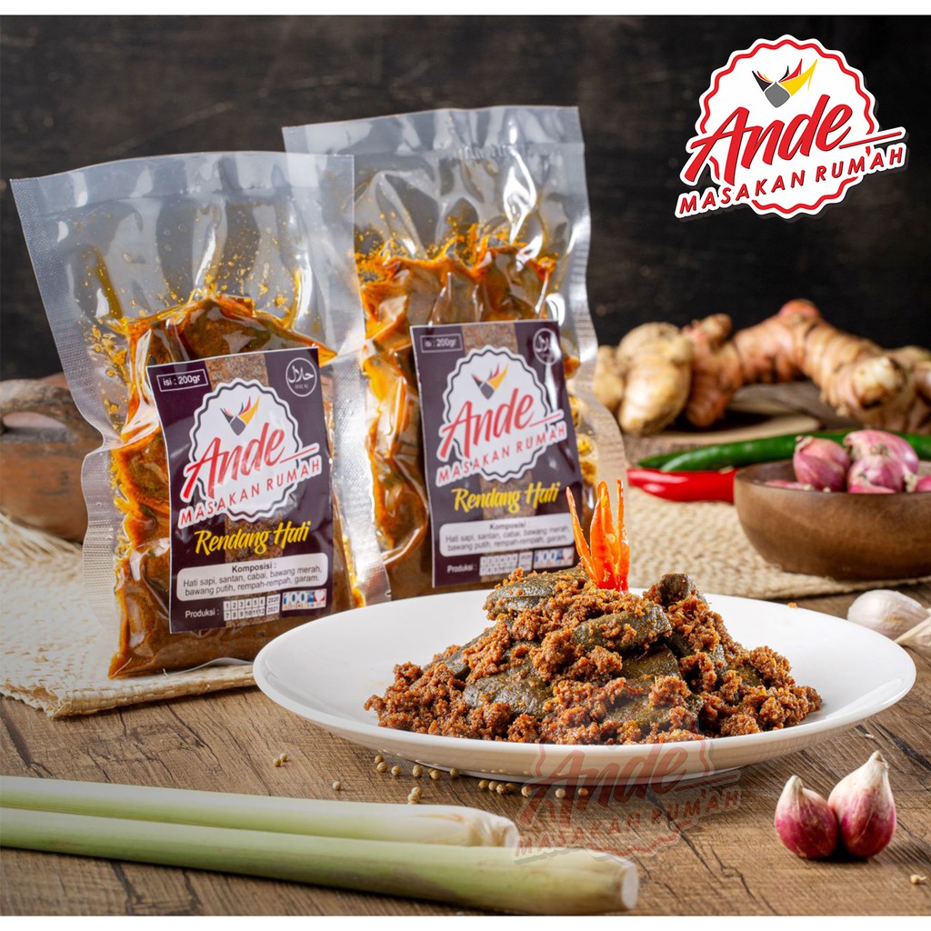 

Rendang Hati Sapi (200gr) Asli Minang ANDE