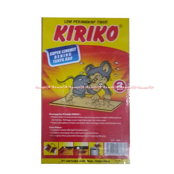 Kiriko Lem Perangkap Tikus Bahan Papan super lengket lem tikus 2pcs