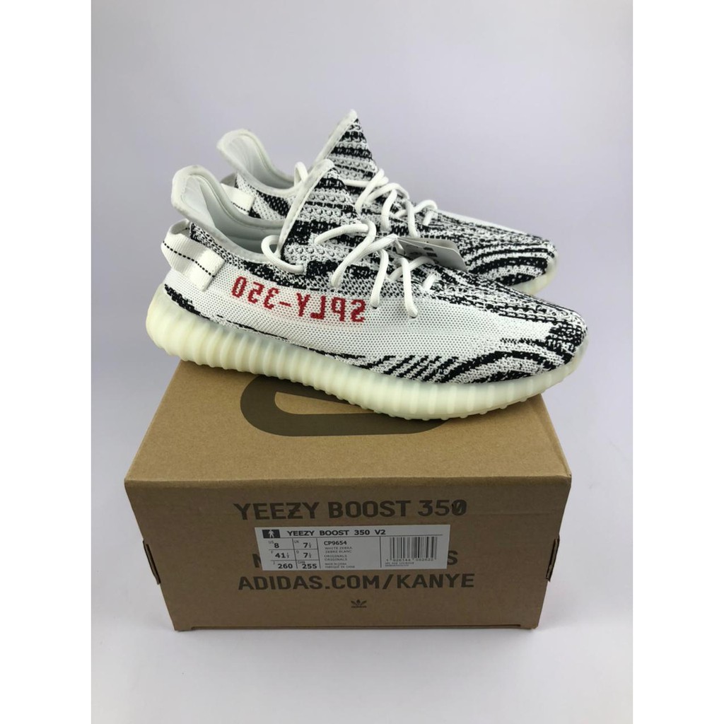 yeezy zebra size 9.5