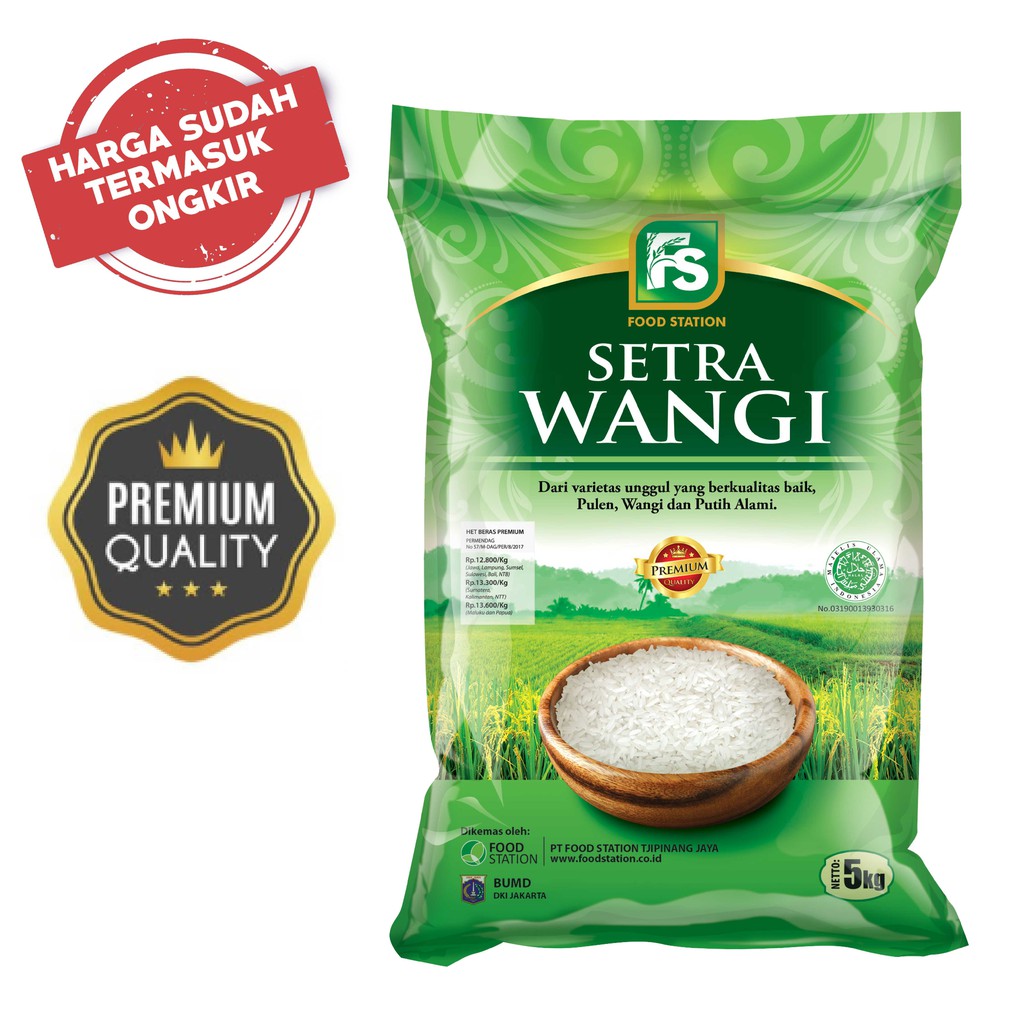 Beras Premium Fs Setra Wangi 5kg Harga Ongkir Indonesia