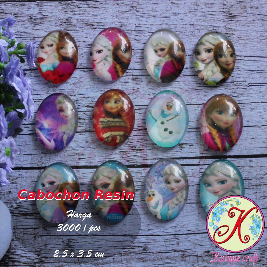 Cabochon Motif / Ornamen bahan kerajinan / craft