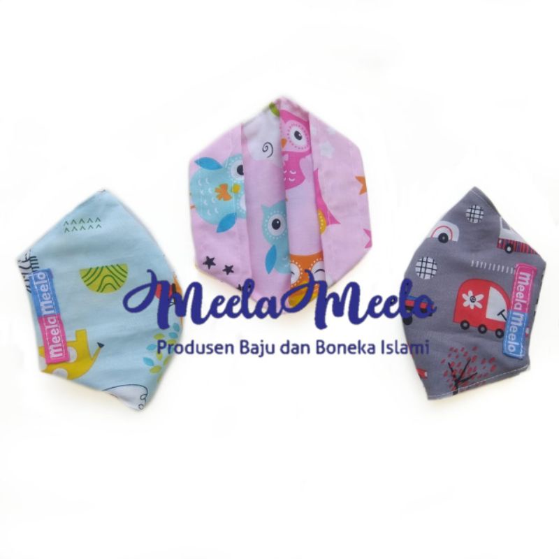 COD Cover Masker Untuk Anak Bahan Kain Motif | Cover Mask Murah