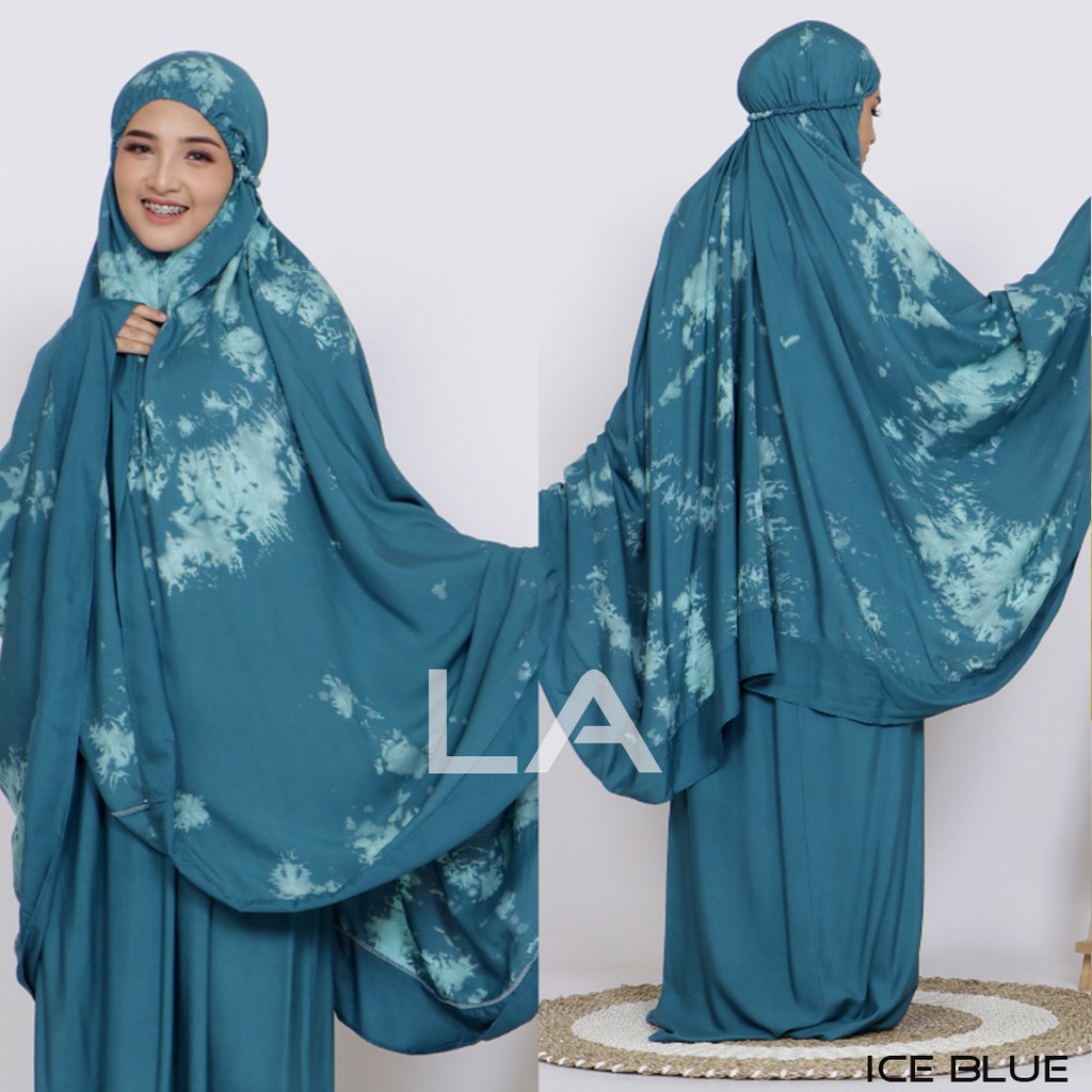 Mukena Smoke Tiedye Jumbo Xl                     Terbaru 2021 Mukena Bali Dewasa Jumbo Murah Adem