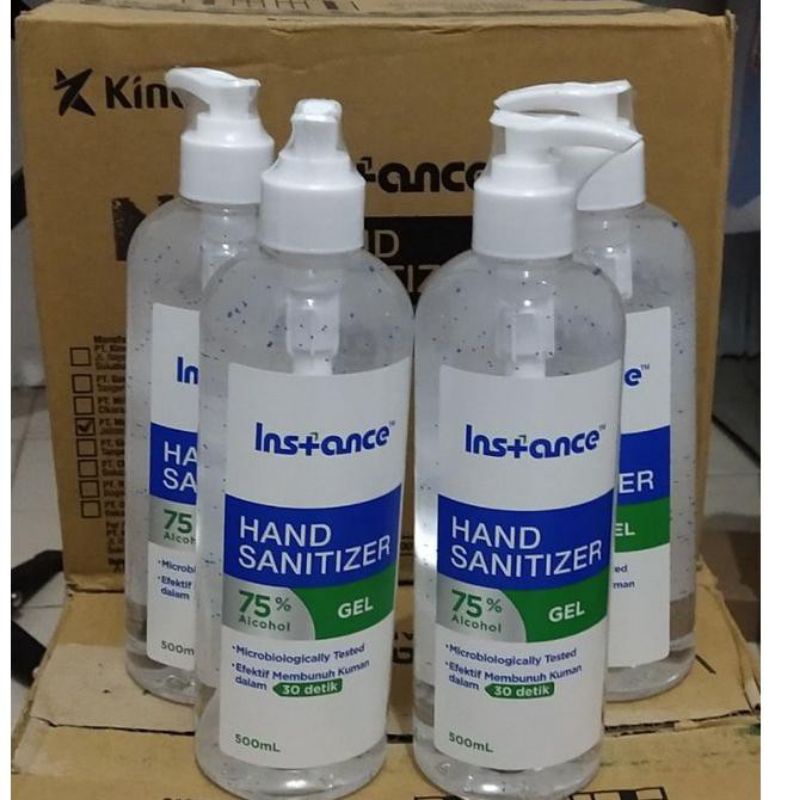 INSTANCE HAND SANITIZER GEL/CAIR 500ML PUMP