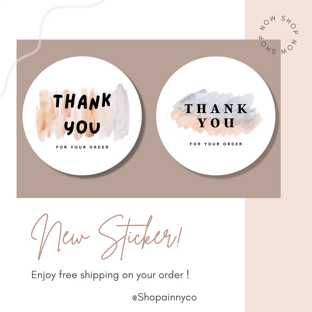 Sticker thank you aesthetic 002
