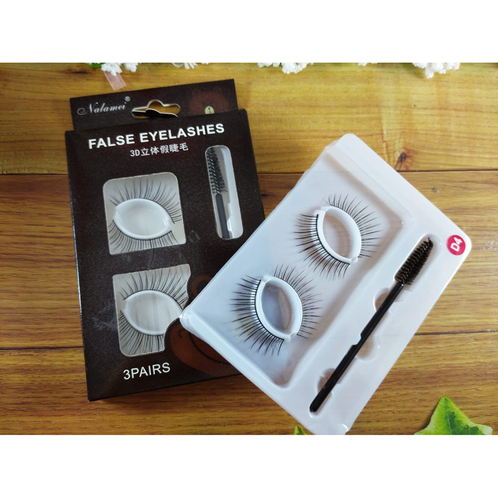 HARGA 1 SET ISI 2 PASANG Bulu Mata + Sisir bulu mata eyelash/ brush kuas bulu mata/ kuas mascara