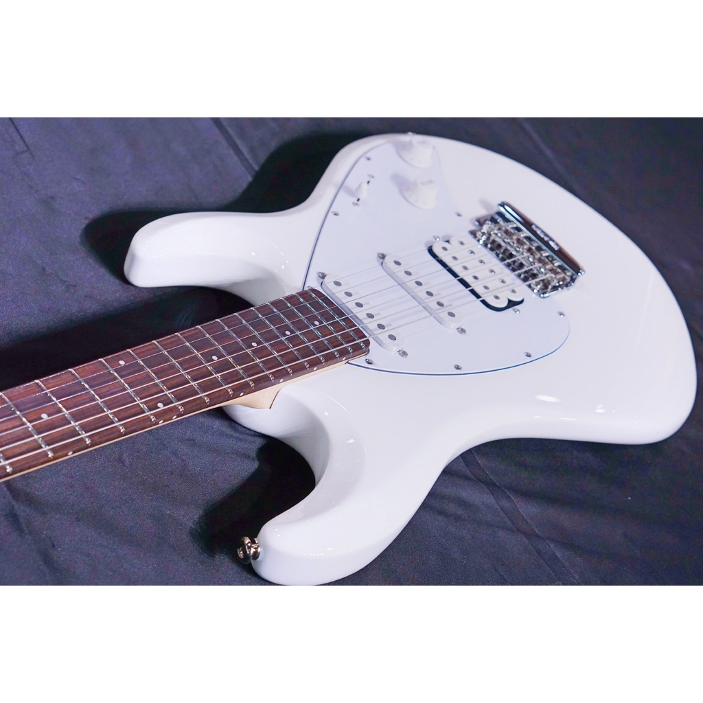 Ernie Ball Music man Silhouette Special HSS Trem - White - Rosewood Matching Headstock - White G99121