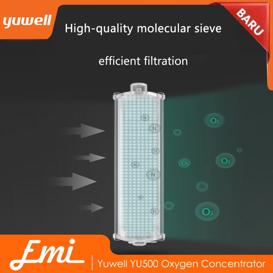 READY STOCK !! Yuwell Yu300 / YU500 Oxygen Concentrator Homecare Mesin Generator Oksigen