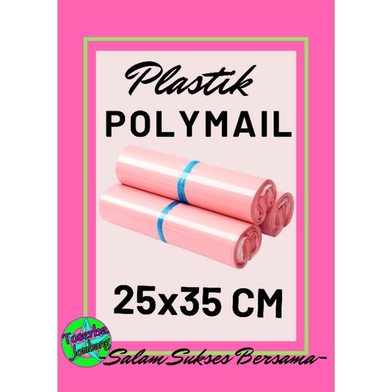 

Plastik Packing / Polymailer 25x35cm Pink Edision / Plastik Amplop