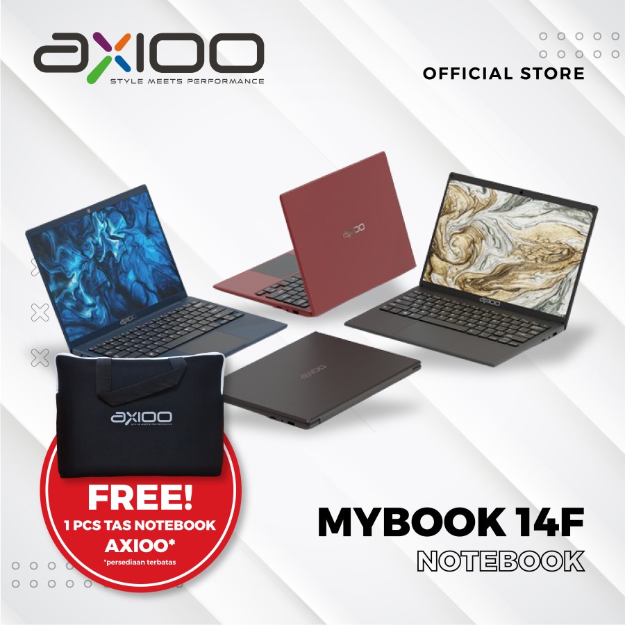 LAPTOP AXIOO MYBOOK 14F CELERON N4020 4GB SSD 256GB WIN10PRO 13.3 IPS