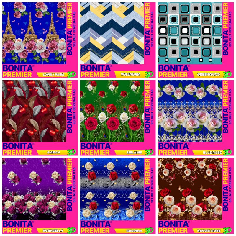 Selimut Bonita Premier Ukuran 160x200 cm Original Baru Kualitas Premium