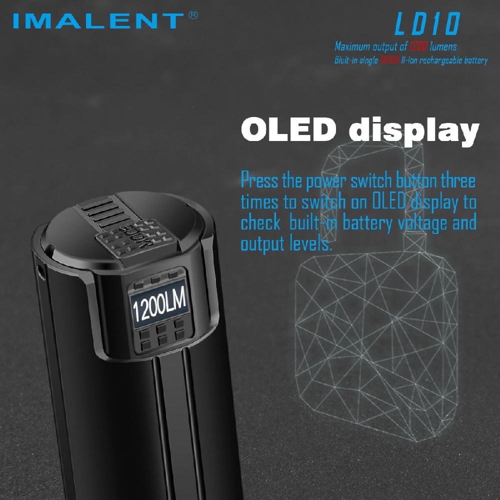 IMALENT LD10 - Thumb-sized Mini Keychain Flashlight 1200 Lumens