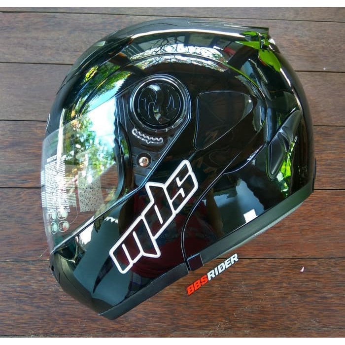 Helm MDS Pro Rider Hitam Glossy Prorider Black Flip Up Modular