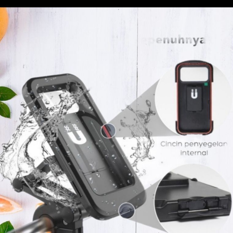 HP Dudukan Phone Holder untuk Sepeda Motor Waterproof