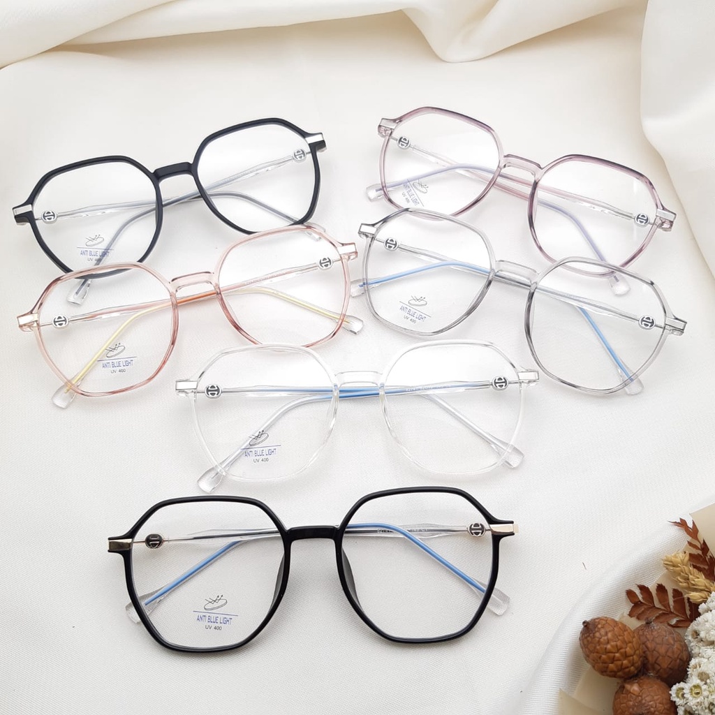 TERMURAH SE-SHOPEE Frame kacamata korea lensa blueray 82741