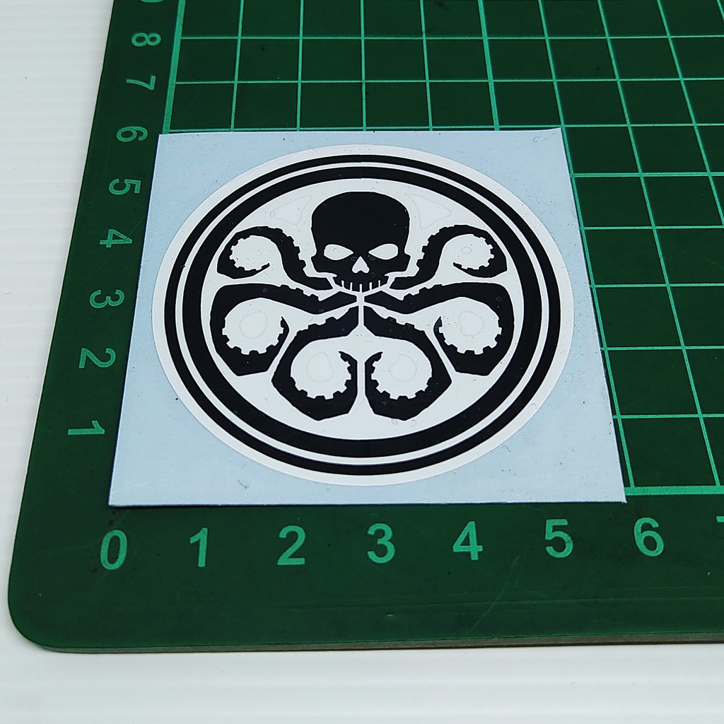 

Cutting Sticker Logo Hydra 2warna hitam putih 5x5cm