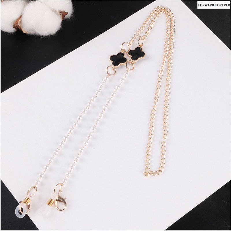 Tali lanyard Ekstension Masker Mutiara Bahan alloy anti Hilang M60071