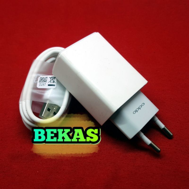 Charger OPPO 2A Bekas ORIGINAL BAWAAN HP F1 F1S F3 F5 F7 A7 Copotan NEO 5 NEO7 A5S A83 A1k A31 A12 A