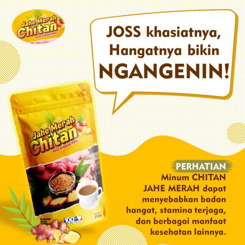 

Jahe Merah bubuk Chitan 250gram Segar Menyehatkan & Terlaris obat diet cemilan jahe