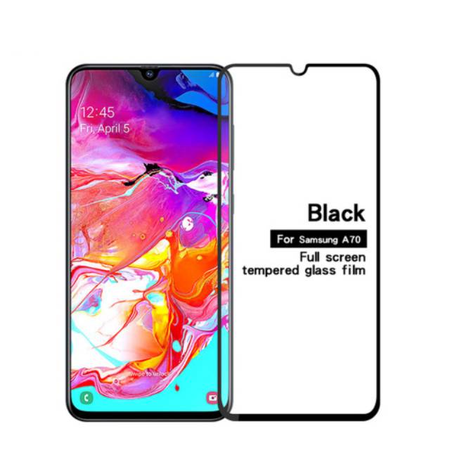 Anti gores samsung a70 tempered glass full cover