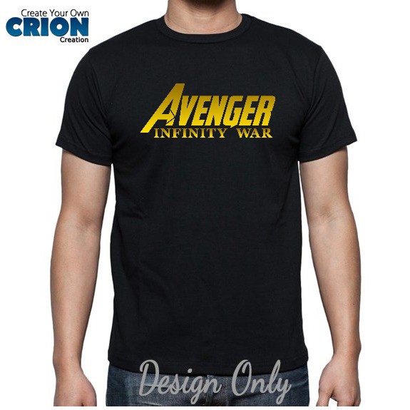 Kaos Avenger - Avenger Infinity War Logo Gold - By Crion