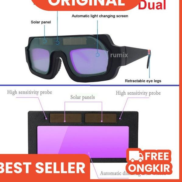 SND Kacamata Las Listrik Otomatis Kacamata Welding Glasses Auto Darkness Kacamata Tukang Las Solar❀ϟ