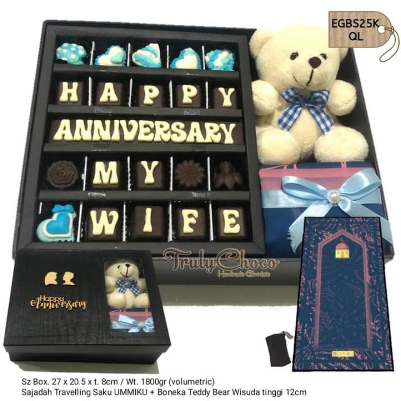 

hadiah anniversary ulang tahun wisuda coklat trulychoco EGBS25K