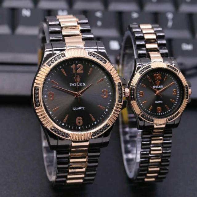 Jam Tangan Pria/Wanita/Couple Rolex Angka Stainless