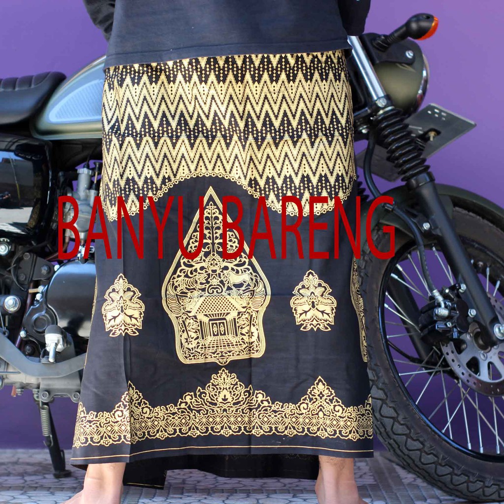 Sarung Batik Motif Gunungan Wayang - Sarung Batik Wayang - Sarung Batik Pria Wanita - Sarung Sholat