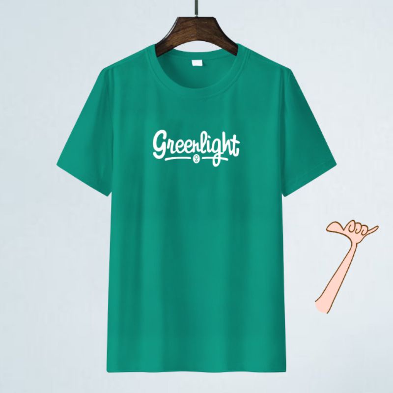 Baju Kaos Pria Distro T-Shirt Greenlightt fit M,L,XL,XXL