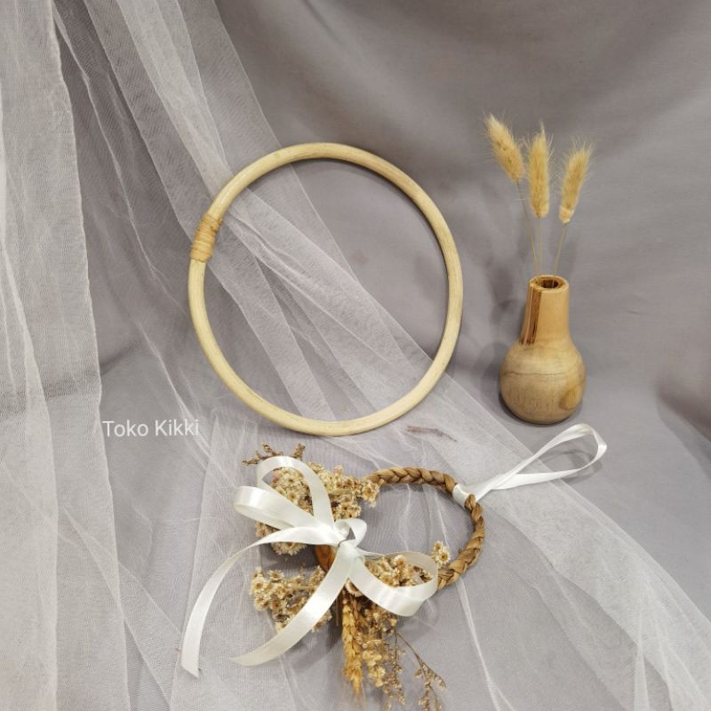 Ring Rotan Polos / Ring Rotan Rustic / Macrame / Dream Catcher / Bahan Kerajinan Dekorasi