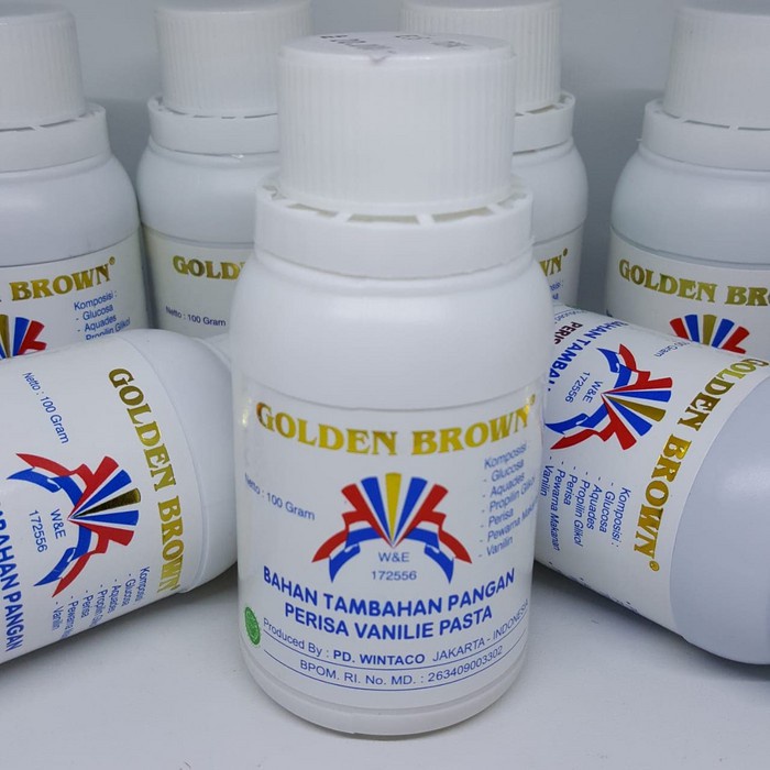 

golden brown vanilla original 100gr pasta essence kue
