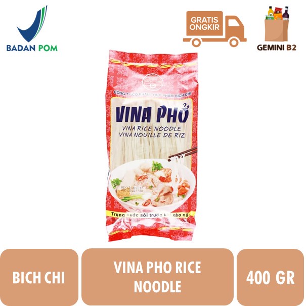 

Bich Chi Vina Pho Vietnam Rice Noodle / Kwetiauw Beras 400g 4mm