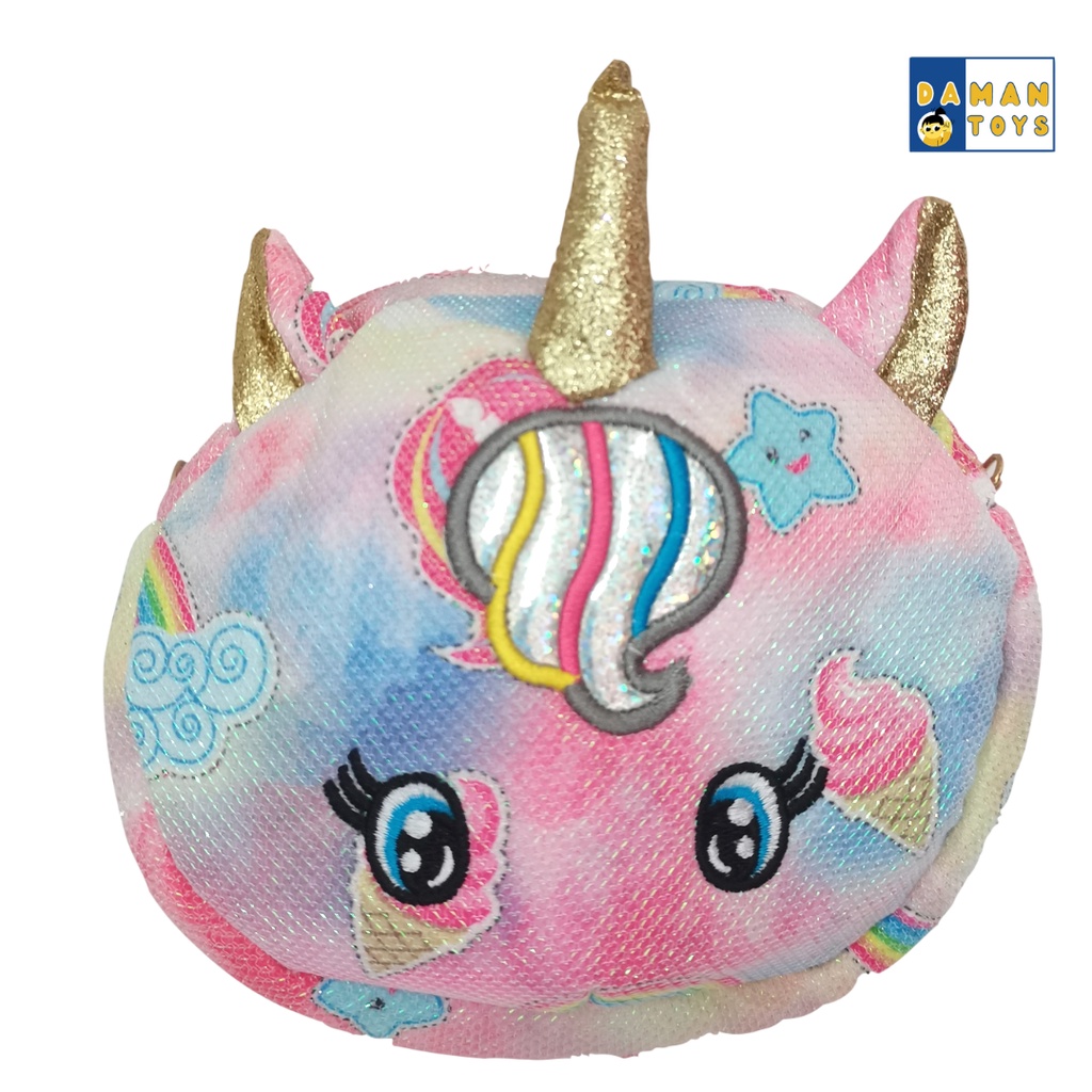 Tas Anak Slempang Unicorn Gurita Tas Ransel Pinggang Waistbag Cewek Kekinian Santai Murah Import