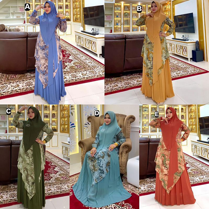 Sasa Dress / Shizuka Syar'i By SS / SET SYARI AURORA BY IRNA (PO 10 NOVEMBER)
