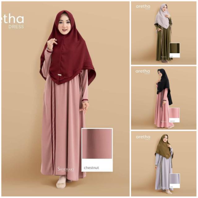 GAMIS SYARI ARETHA DRESS