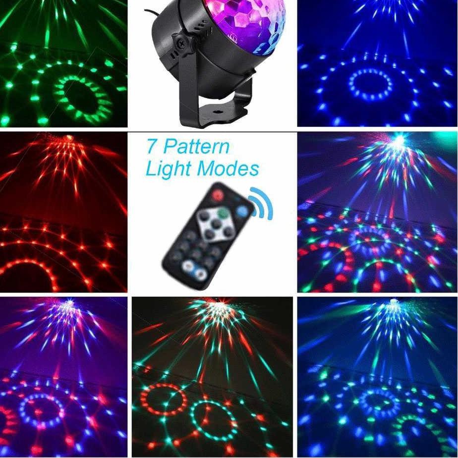 Led Sahne Isigi Disko Topu Lazer Cok Renkli Doner Sonsuz Donen Isik Muzik Kontrol Cihazi Parti Isigi Siyah Metal Noel Sahne Aydinlatmasi Efekti Aliexpress