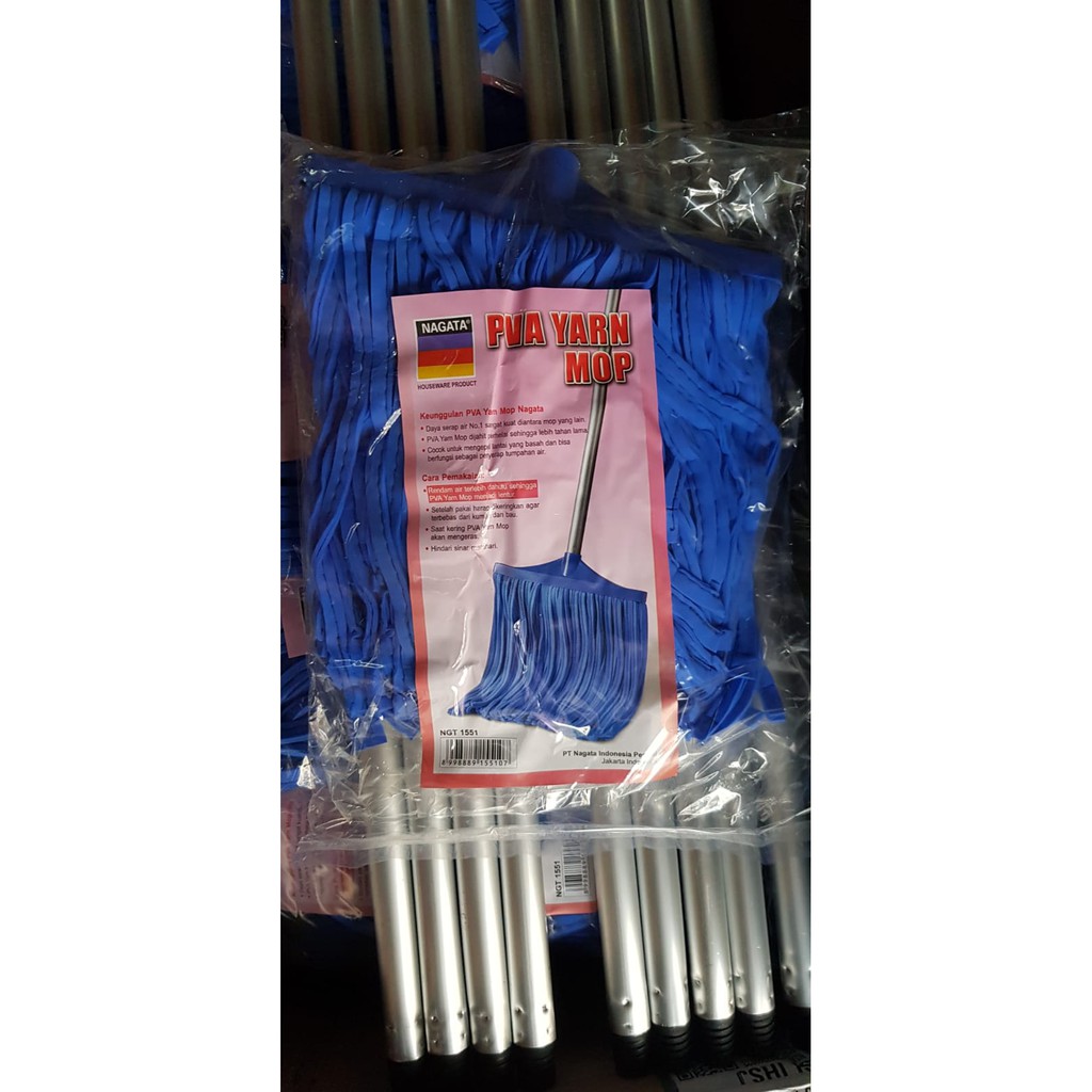 Pel Lantai Kanebo Nagata / PVA Yarn Mop Nagata 1551 + Gagang