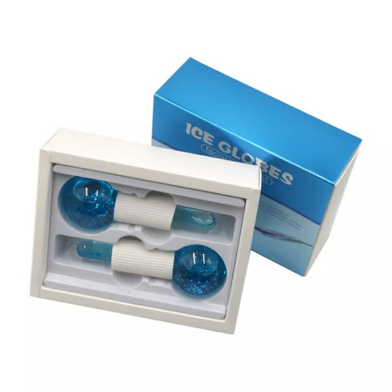 Ice Globe Roller Facial skincare cold roller massage facial ice ball Bola es alat pijat wajah