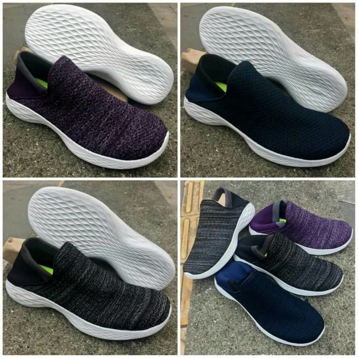 Sepatu Skechers New You Women / Wanita Navy - Hitam- 39