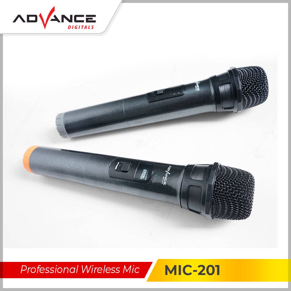 【READY STOCK】 Advance MIC-201 2 pcs Double UHP Microphone  Mic Karaoke Double suitable for outdoor or indoor events with large spaces