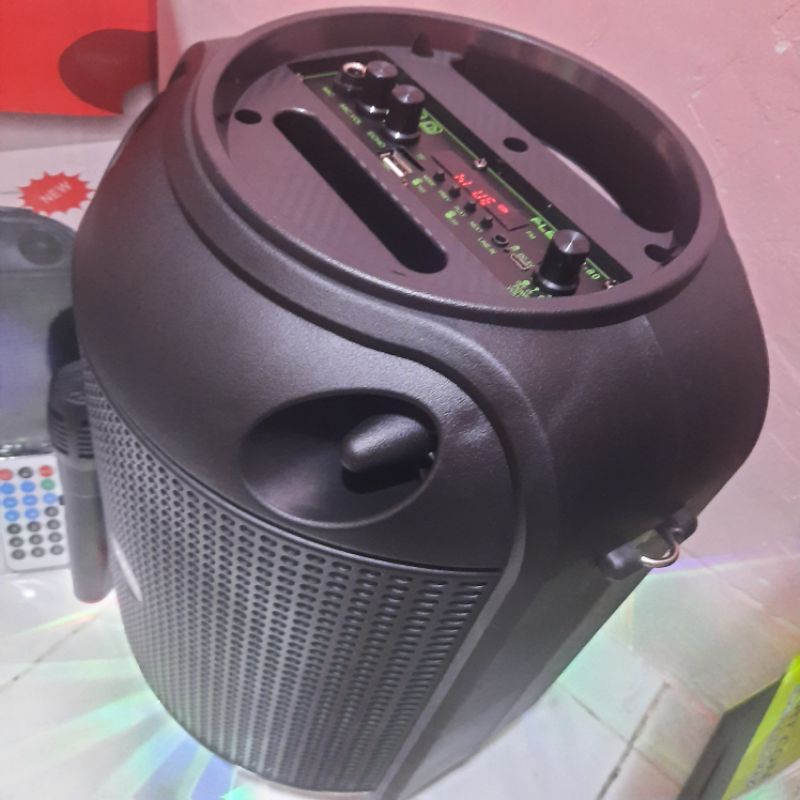 SPEAKER BLUETOOTH 8,5 INCH GRATS MIC KARAOKE DAN REMOTE/SALON AKTIF SUPER BASS WIRELESS MULTIMEDIA