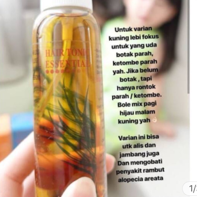 Hair tonic essential untuk rambut rontok parah